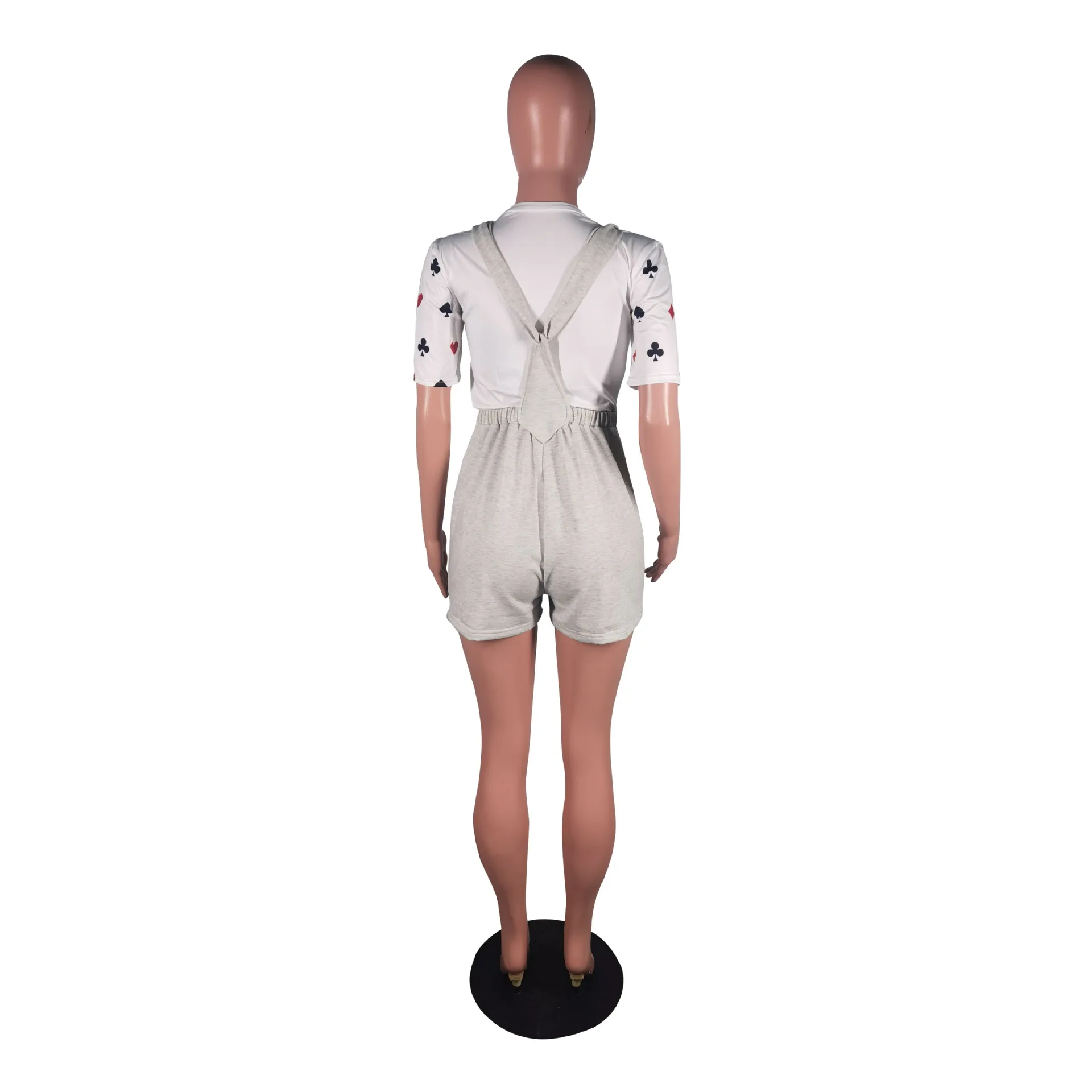 Casual Female Overalls Solid Splicing Pocket Loose High Waist Romper Jumpsuits Summer Streewear Korean Style Suspenders Shorts