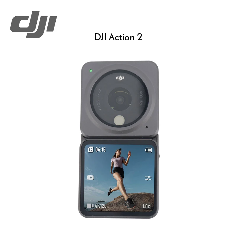 

DJI Action 2 Dual-Screen Combo Portable & Wearable 4K 120fps & Super Wide FOV HorizonSteady 10m Waterproof Camera 100% Original