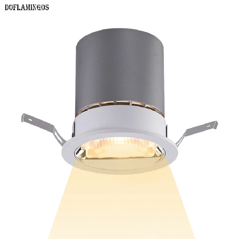 

Роскошный встроенный поляризационный антибликовый прожектор 12 Вт, 15 Вт, 20 Вт, 25 Вт, RA90, точечный светильник с зеркальной фотографией, потолочный светильник для настенного монтажа в отеле