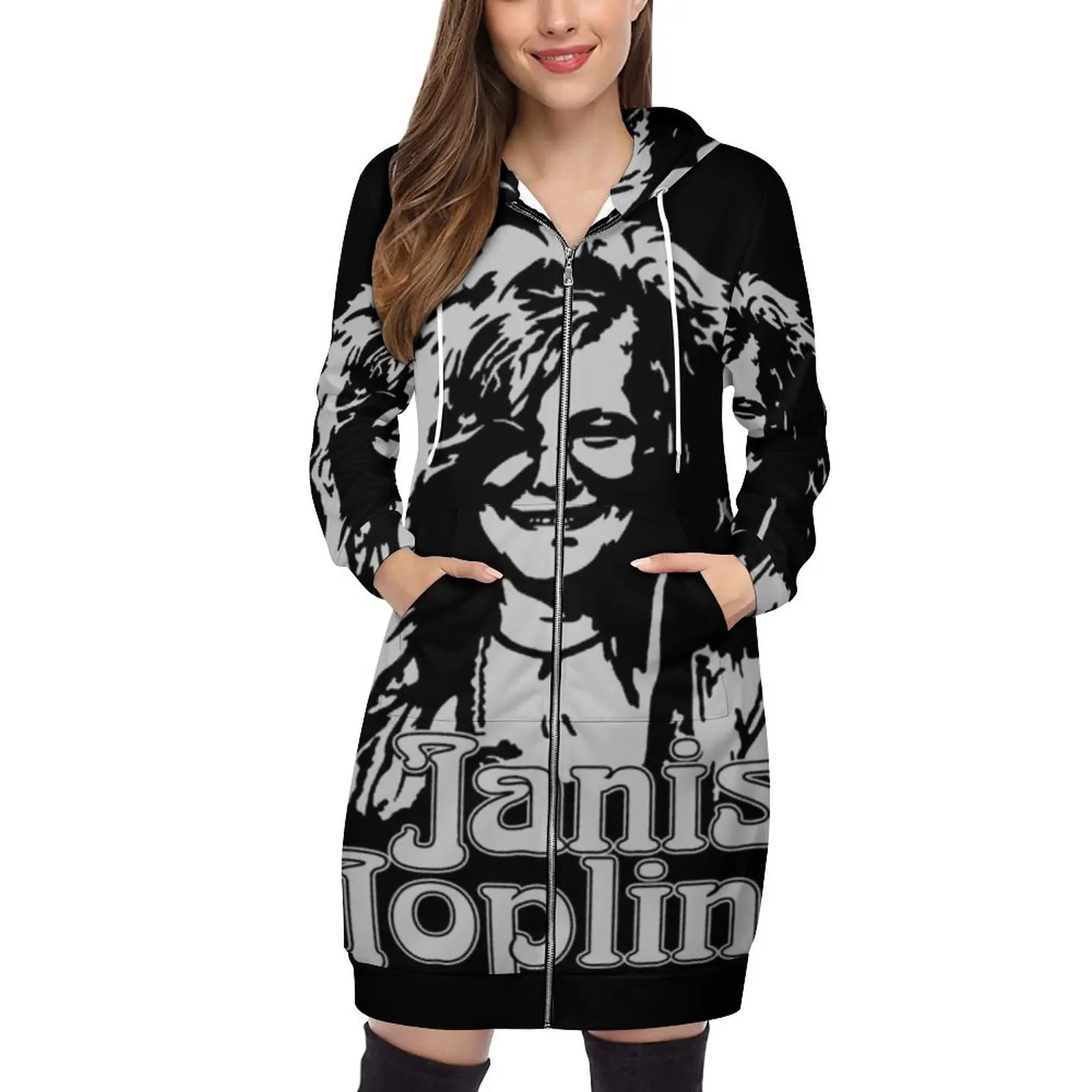 Женская толстовка с капюшоном в стиле оверсайз