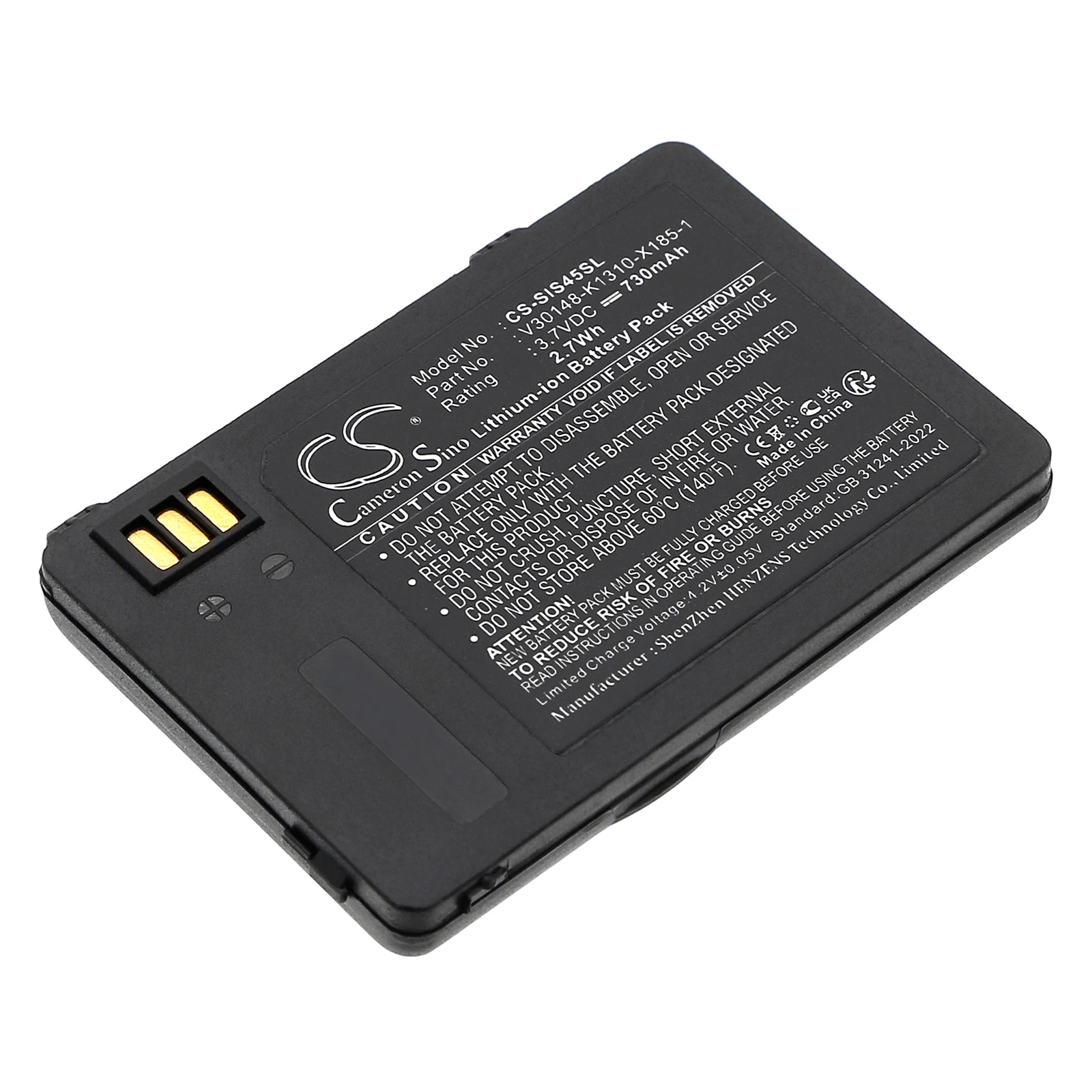 Сменная батарея 3.7V 730mAh для мобильных телефонов и смартфонов V30148-K1310-X185-1 V30148-K1310-X183 для Siemens S45 S45i ME45 6618 3618 M45 (art.: 3920db2907fe4) - 3920db2907fe4