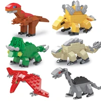 capsule building blocks dinosaur egg zoology auto cars trains city diy creative bricks toys gift for children