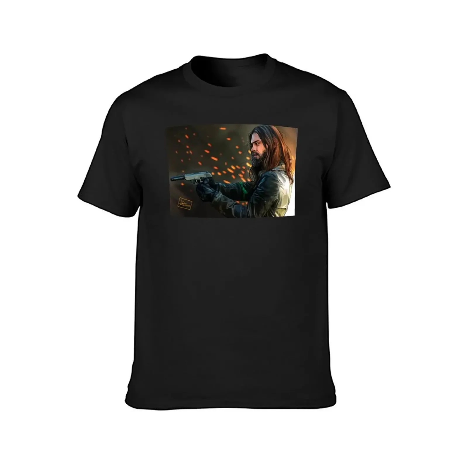 Paul Jesus Rovia - THE WALKING DEAD T-Shirt T-shirts oversize plain mens t shirts top quality