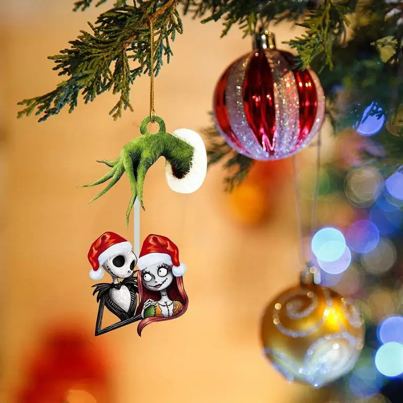 

Christmas Eve Horror Pendant Happy New Year Christmas Ornaments DIY Xmas Gift Christmas Tree Decoration Decorations For Home