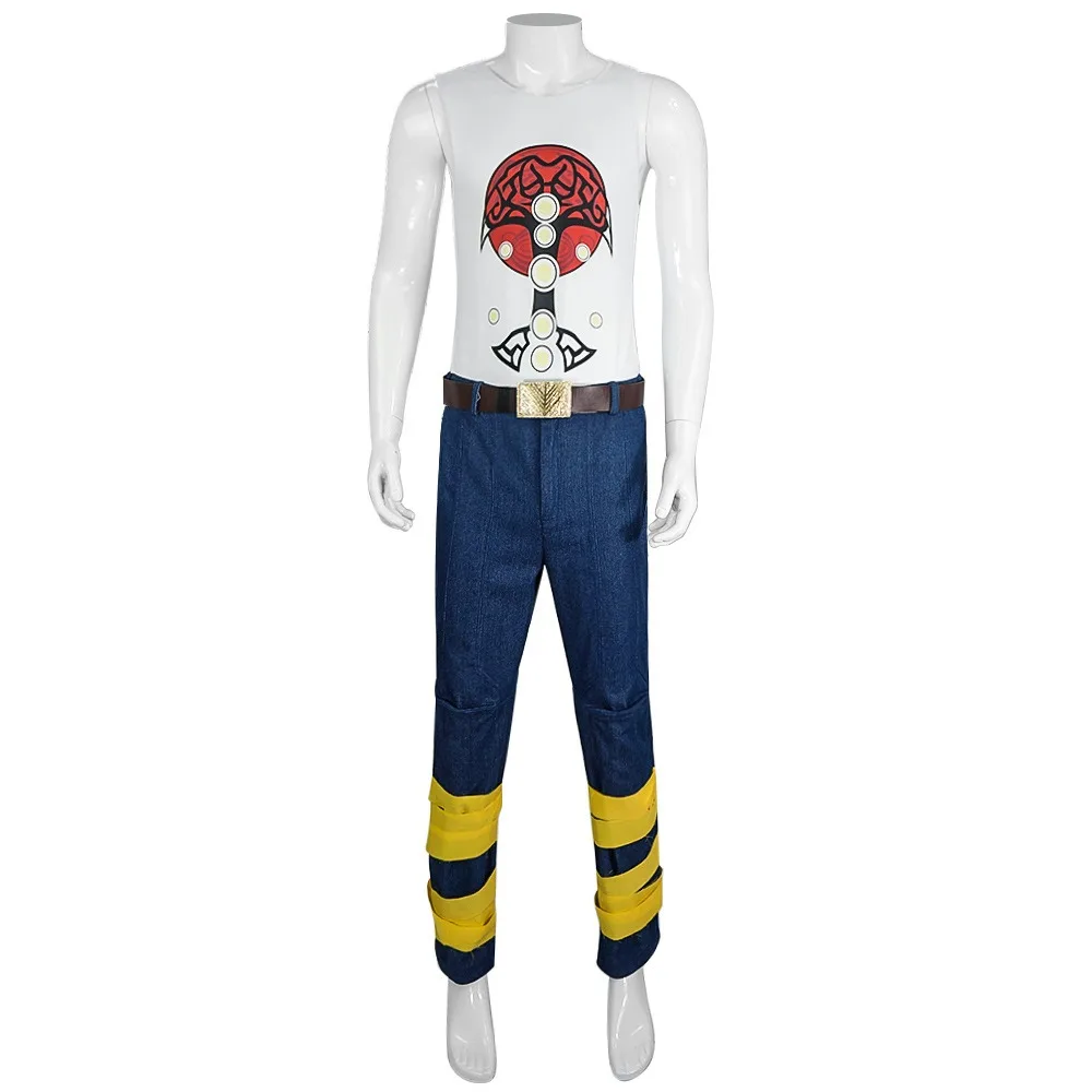 Костюм для косплея из фильма Le God Du Tonnerre 4 Love and Thunder футболка брюки пояс леггинсы