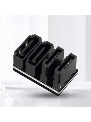 SATA 7-контактный угловой адаптер