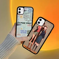gilmore girls phone case silicone pctpu case for iphone 11 12 13 pro max 8 7 6 plus x se xr hard fundas
