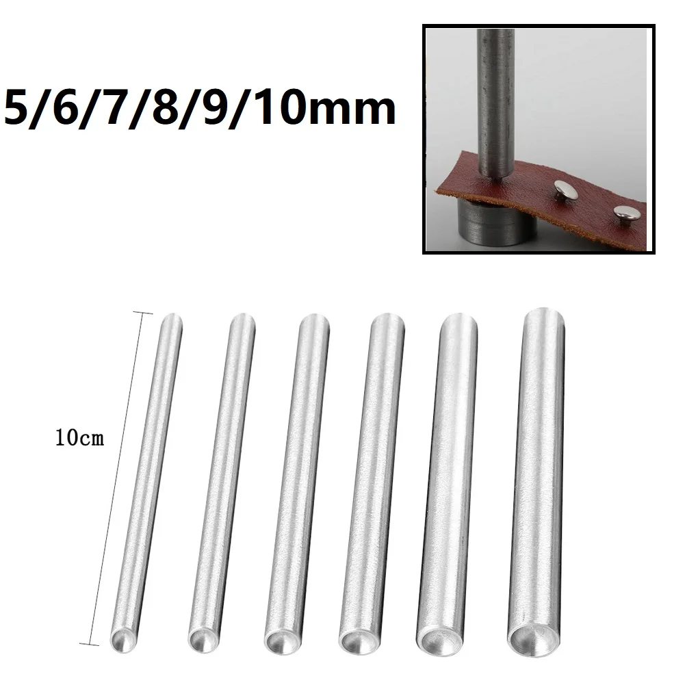 

1PC Mushroom Domed Rivet Punch Silver Stainless Steel 5-10mm Mushroom Punch For Leather Craft Spike Studs DIY Hand Tools