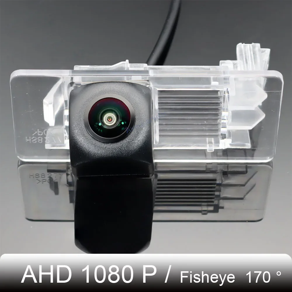 AHD 1080P камера заднего вида рыбий глаз для Skoda Rapid FL Spaceback Hatchback Octavi автомобильная