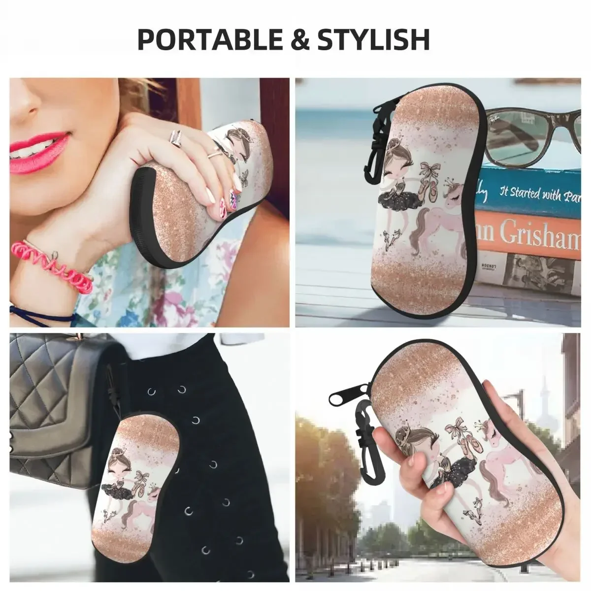 Чехол для очков в виде балерины на заказ унисекс модный чехол танцовщицы