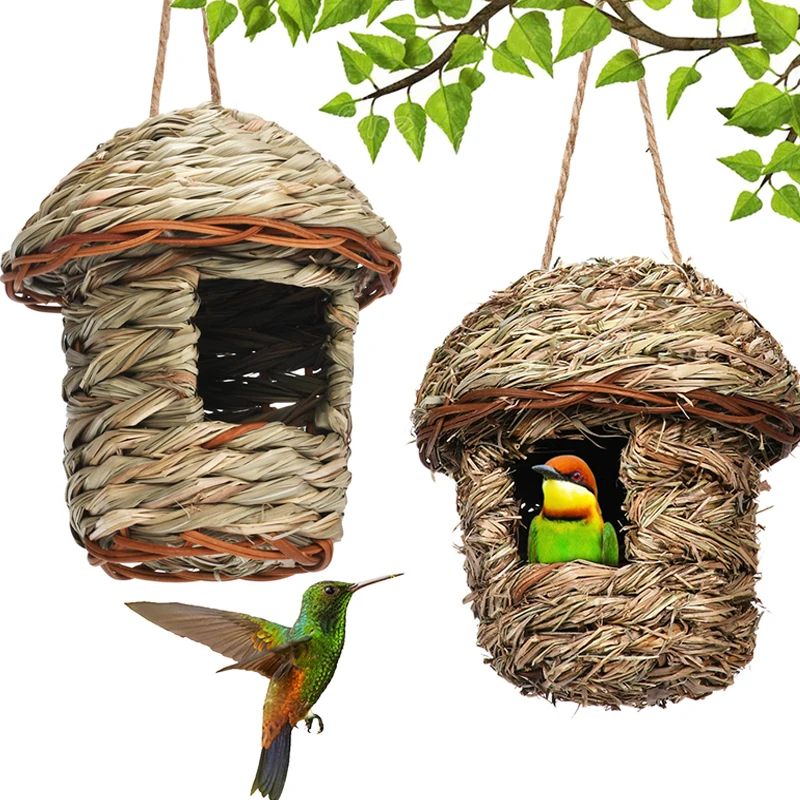 

Птичье гнездо, птичья клетка, натуральная трава, клетка для яиц, птичий домик, уличная декоративная плетеная подвесная птица, домики для дом...