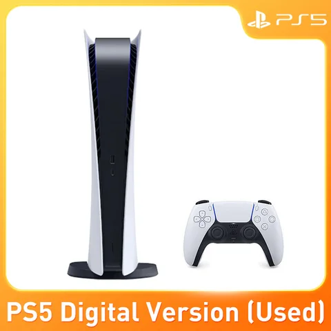 Игровая консоль Sony Playstation 5 PS5, консоль для видеоигр, цифровое издание, оптический привод, версия игр, ультра высокая скорость PS 5 (б/у)
