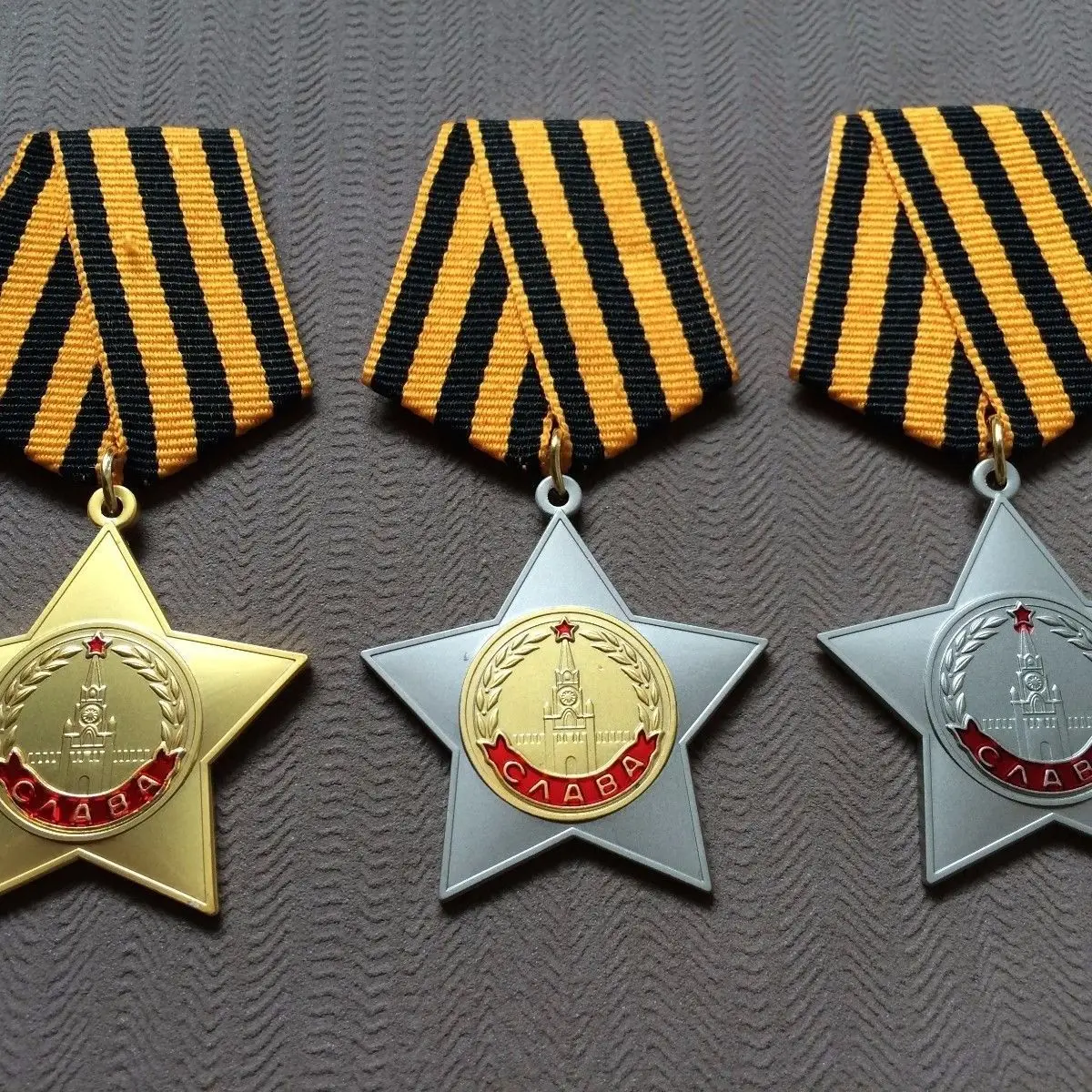 

Soviet Union Medal of Honor RED ARMY 1 2 3 level badge collection WWII USSR RUSSIAN CCCP