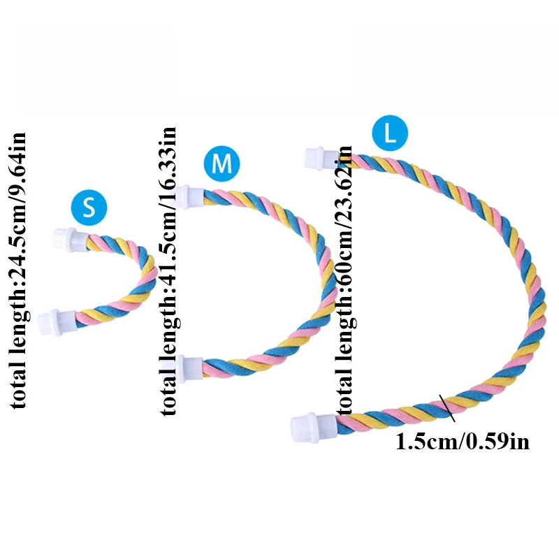 

Parrot Climbing Cotton Rope Bird Toy U-shaped Pet Toy Parrot Stand Pole Cage DecorationPaly Chew Parrot Accessories