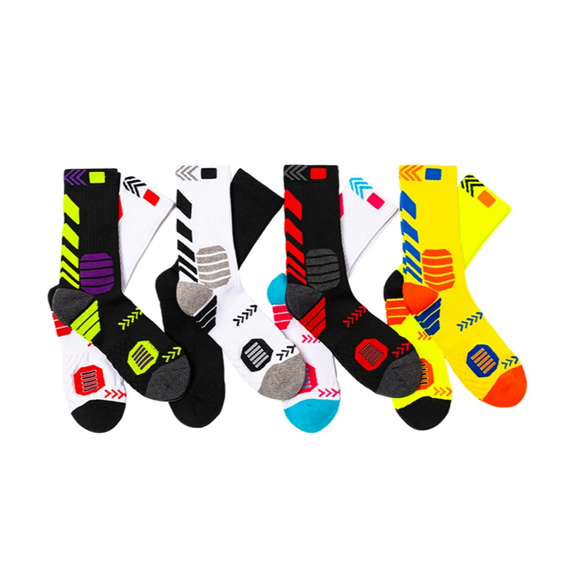 3 Pairs High Quality Sports Socks Breathable Racing Cycling Running Socks Outdoor Men and Women's Basketball Sports Socks
