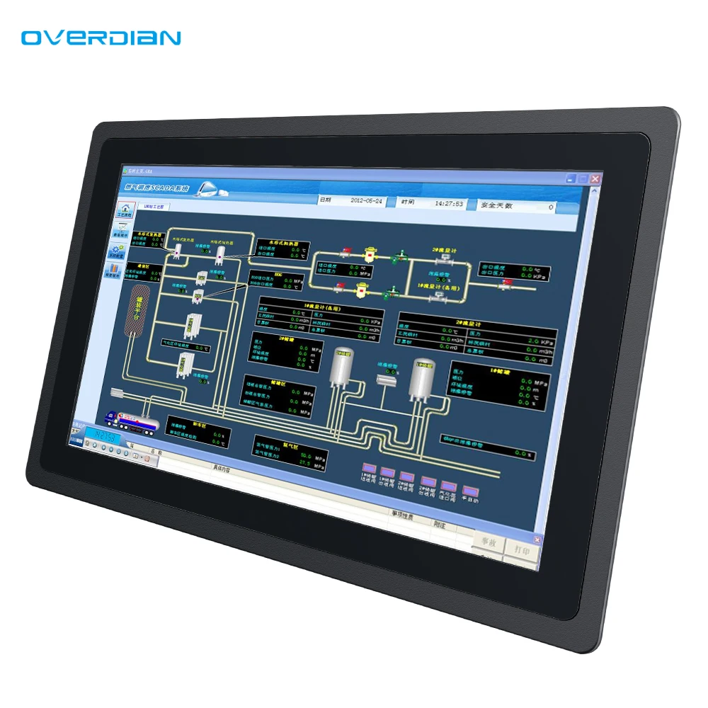 

15.6" 17.3" 18.5 Inch 1366*768 Industrial Capacitive Touch All In One PC with Windows J1800/1900/4125 4+64G Embedded Computer