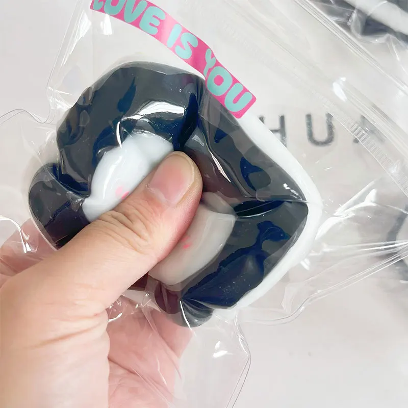 Новое кавайное печенье с пингвином Tpr Sticky Squish Toy мультяшная мини-пингвин игрушка