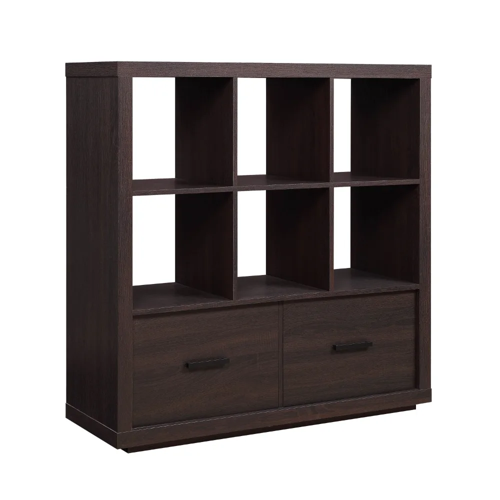 

Better Homes & Gardens Steele 6 Cube Storage Bookcase Organizer with Drawers, Multiple Finishes