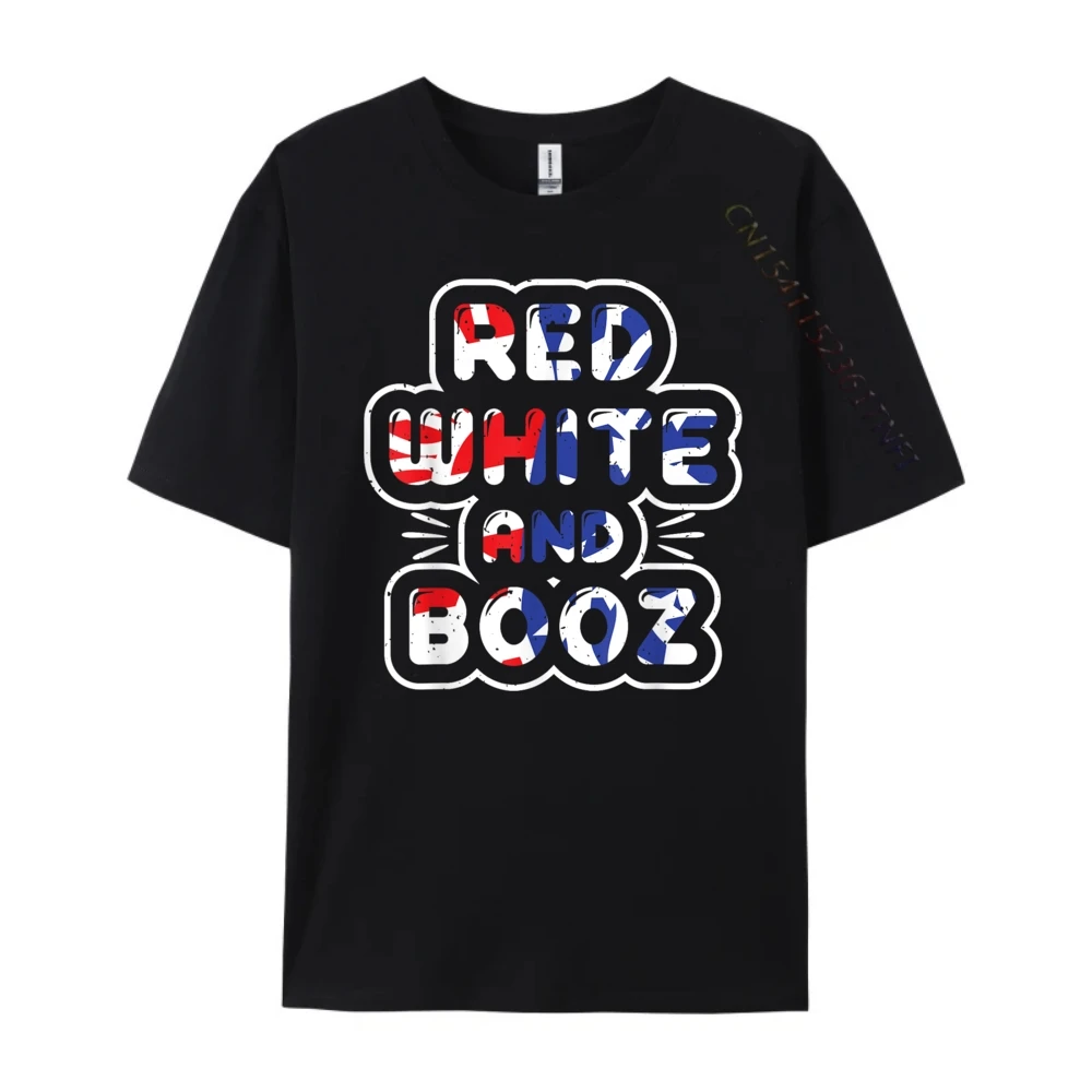 Забавная футболка Red White Drink Happy 4th Of July мужская топы и футболки Camisas De Hombre