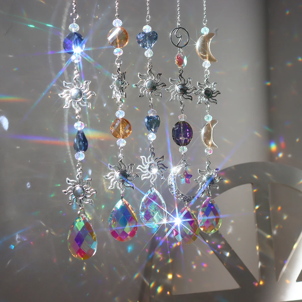 

Хрустальный Ловец Солнца, ветряные музыки, красочная планета, снежинка, звезда, металлический цвет, стекло, кристалл, Ловец света, украшение ...