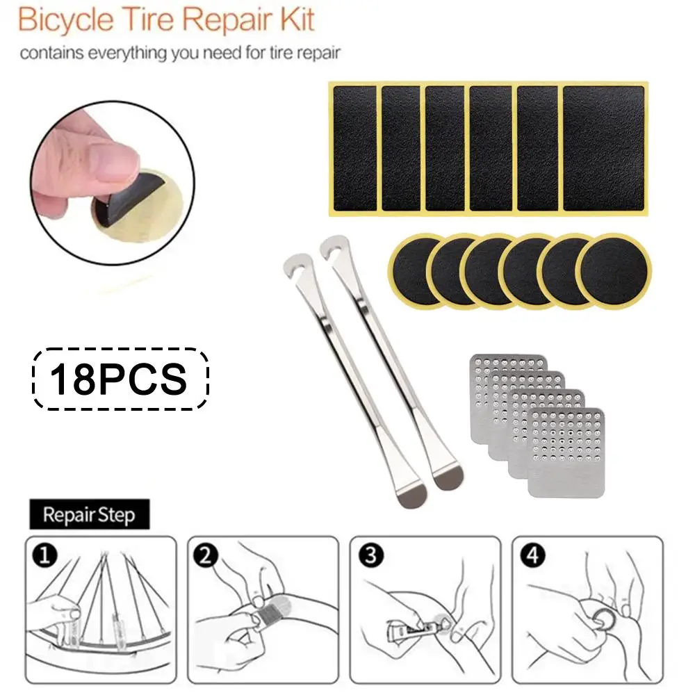 

Пластырь для велосипедных шин, набор без клея, внутренняя клейкая пластырь для ремонта шин на колесах для горных велосипедов, ремонт шин, ремонт колес, Qu F8P9