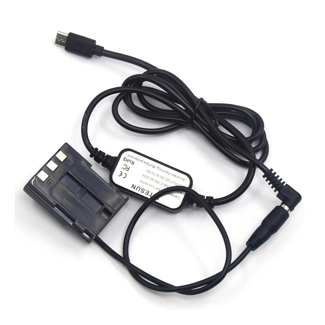 USB Type C USB-PD конвертер в кабель постоянного тока + DR-700 соединитель NB-2L Аккумулятор