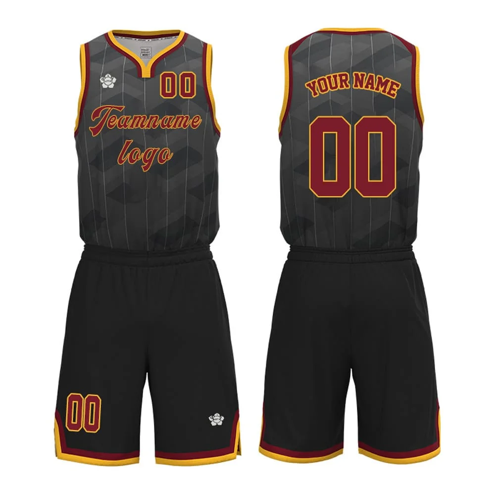 

Wholesale Customizable Basketball Jerseys Throwback Striped Basketball Jerseys Adult Children Student Vest Shorts Game Quick Dry