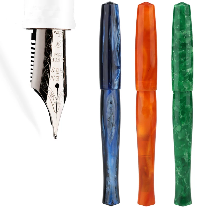 

Penbbs 323 Acrylic Color Fountain Pen Gift Box Negative Pressure Vacuum F Nib Transparent Office Adult Writing Calligraphy Pen