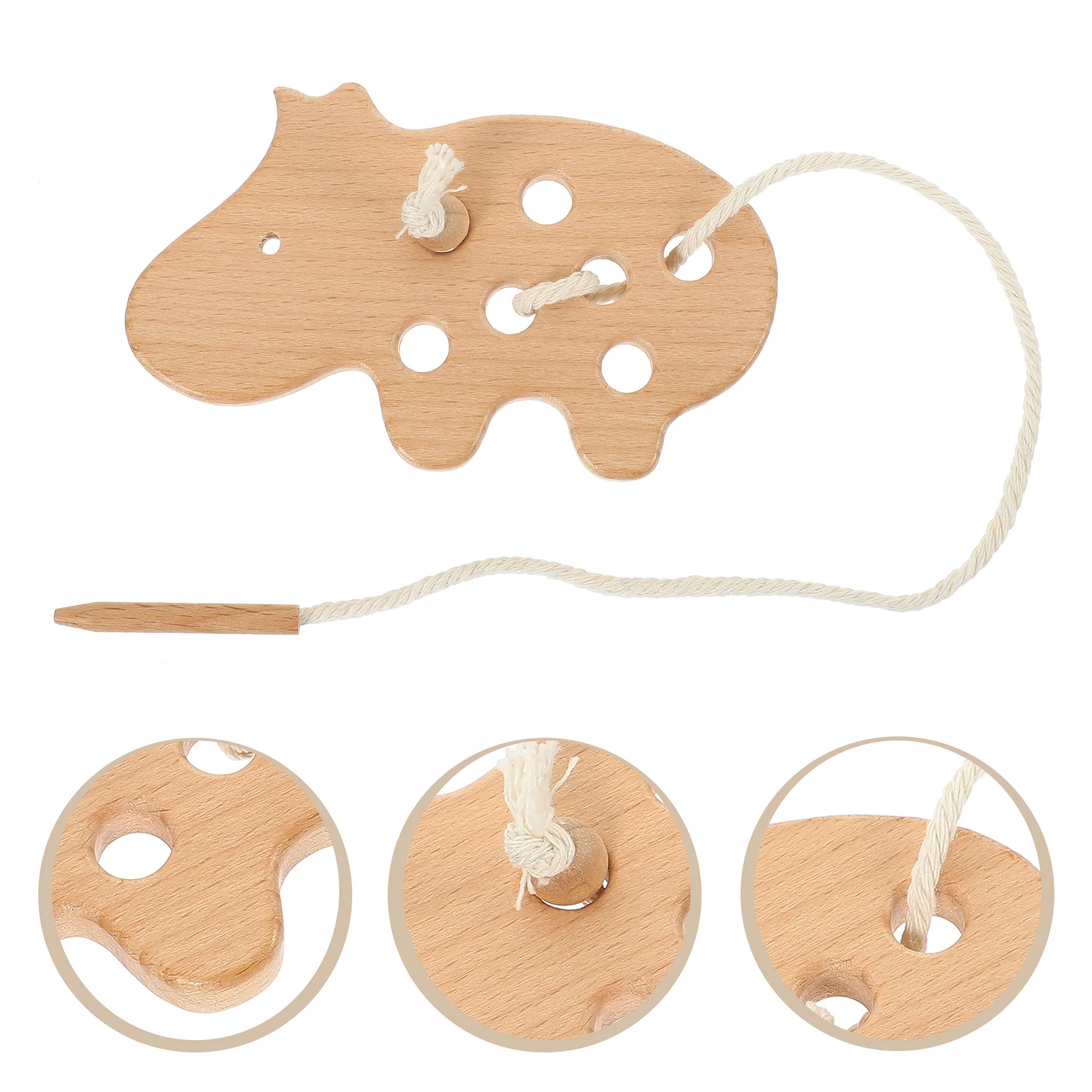

Threading Animal Toys Kids Learning Beech Fine Motor Skills 5 Year Old Lacing Cards Wooden Child Educational