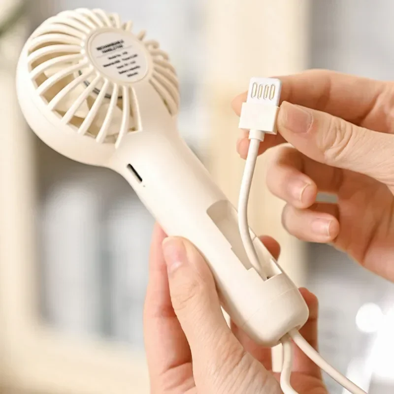 3-скоростной мини-портативный вентилятор мощный ручной перезаряжаемый легкий