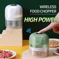 electric food garlic masher mini vegetable chopper chili meat ginger masher machine usb charging blenders kitchen gadgets