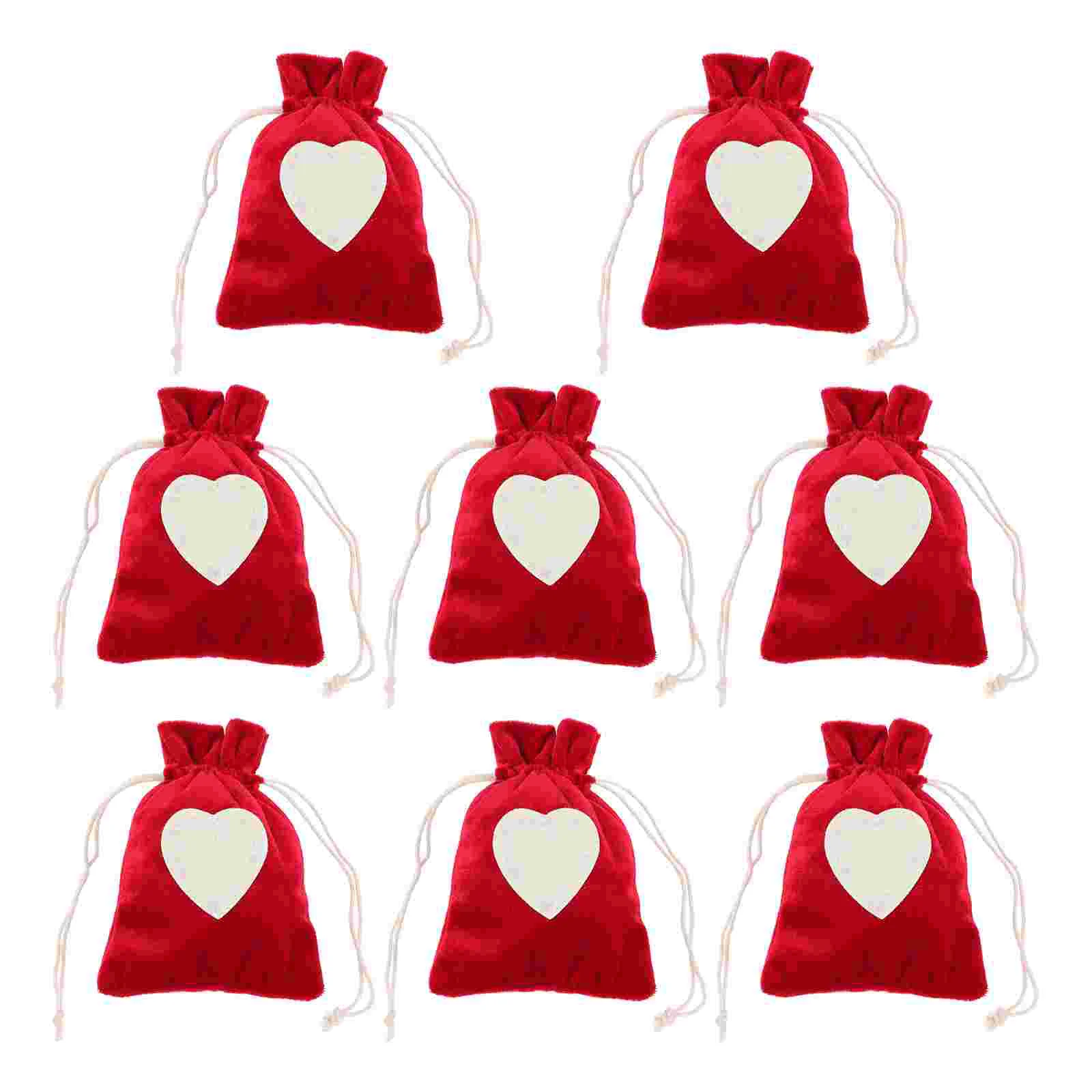 

8 Pcs Bags Candy Gift Bags Party Jewelry Bags Delicate Gift Bags Drawstring Favor Bags For Candies Party Jewelry Gift