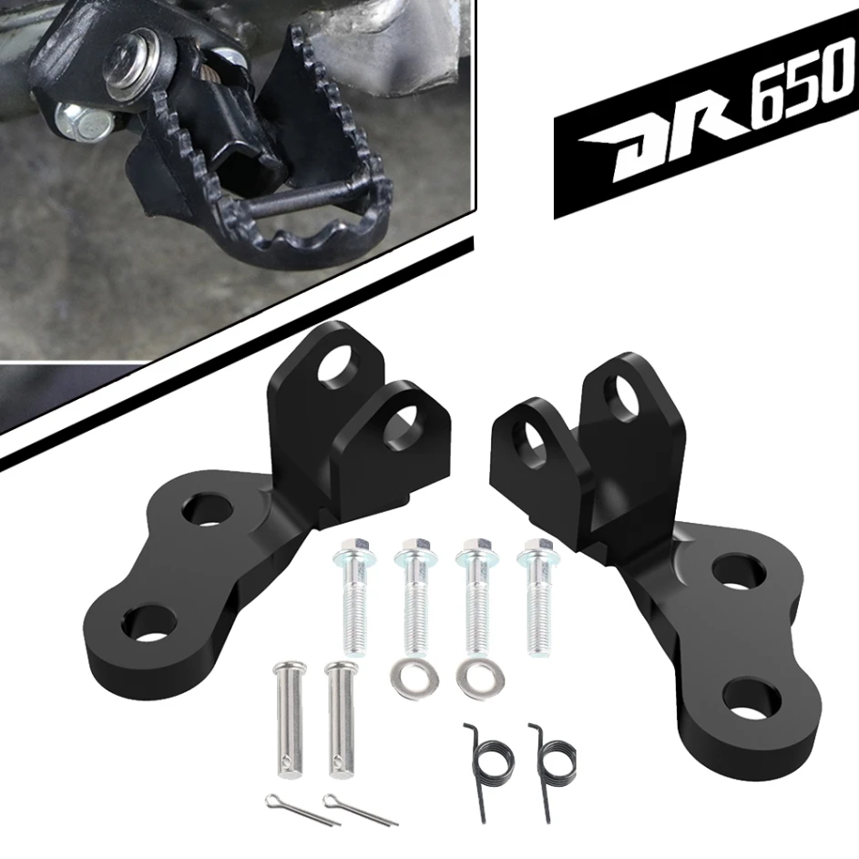 

FOR SUZUKI DR 650S Motorcycle DR dr650s Footpeg Lowering Mounts Aftermarket DR650S 2015-2023 2022 2021 2020 2019 2018 2017 2016