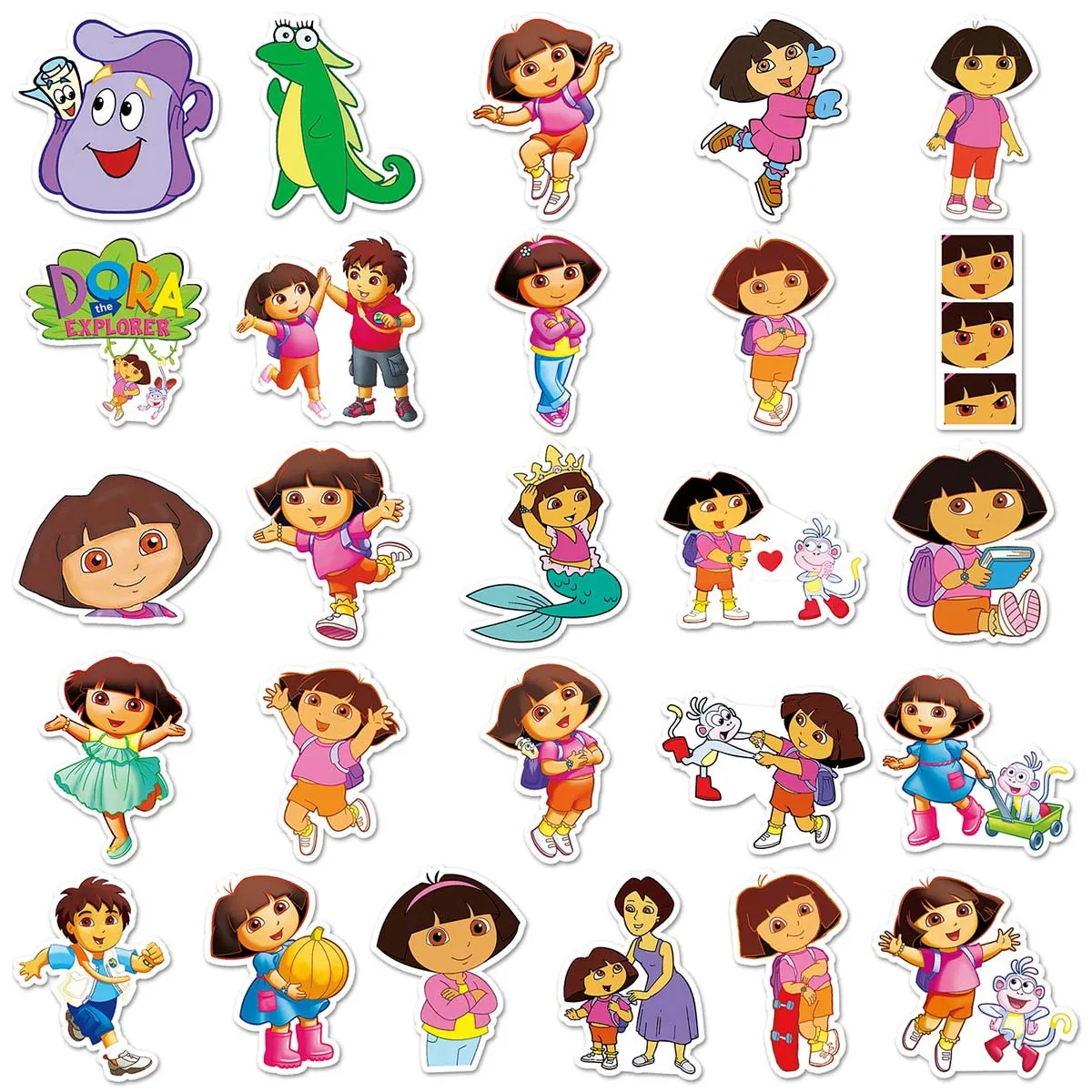 51 шт. мультяшная анимация Дора детская персонализированная наклейка для