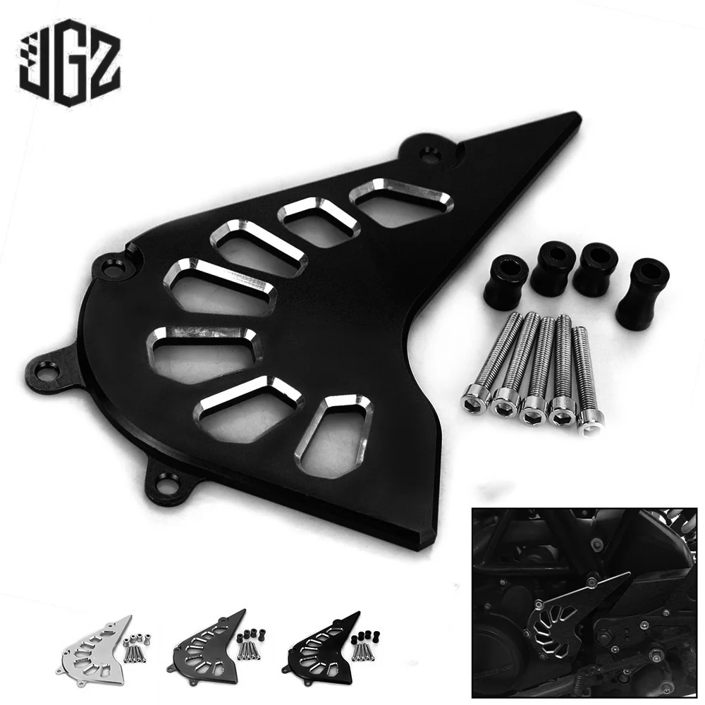 

Motorcycle CNC Aluminum Front Sprocket Chain Cover Engine Protect Guard For Husqvarna Svartpilen 401 250 2018 - 2021 Accessories