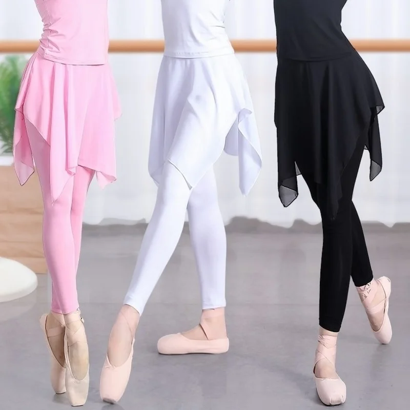 

Open-Crotch Pants Square Dance Clothing New Chiffon Culottes Dance Pant Belt Double-Headed Invisible Zipper Convenient for