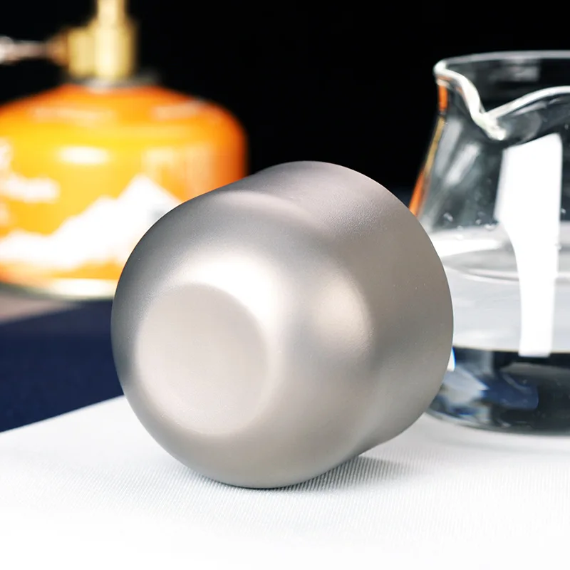 Ультралегкая титановая чашка для воды с двойными стенками 180 мл