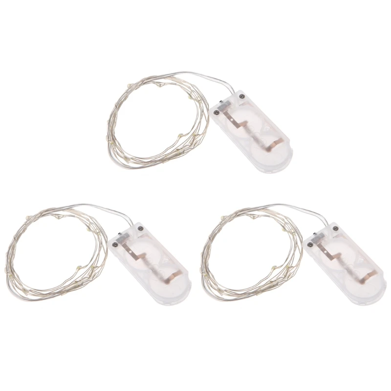 

1M 10 LED Copper String Decorative Lights Powered Fairy Party Christmas