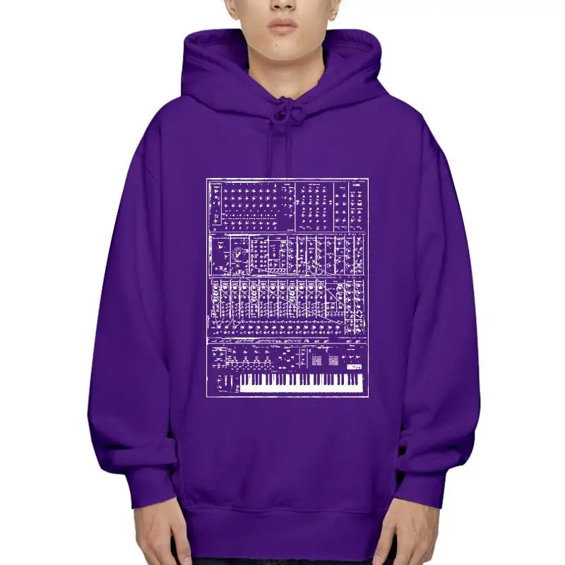 SyntheAutumnr Outerwear-analog moog modular 80s synth keyboard piano korg Hoody