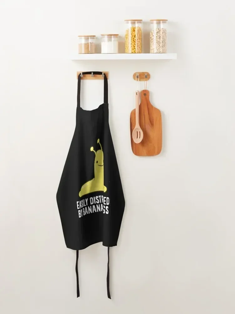 Футболка Banana Slug Забавный подарок Легко отвлекается на Футболка_by EQDesigns_ Фартук