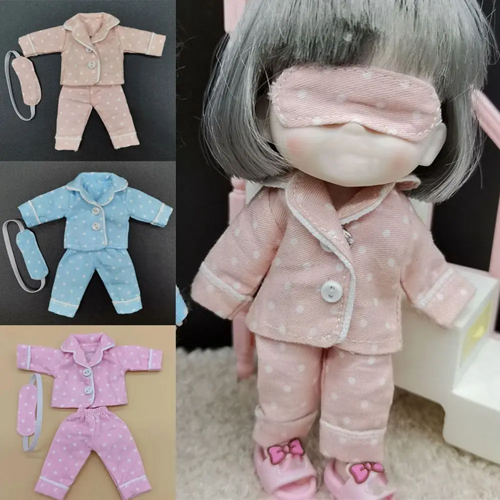 

New 5 Colors Accessories for ob11 obitsu 11 New Cute Clothes 1/111/12 Doll Clothes Doll Pajamas Sleep Clothes
