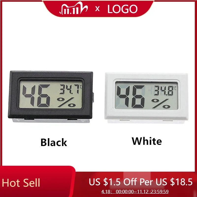 

1 Pcs Mini LCD Digital Thermometer Hygrometer Temperature Sensor Hygrometer Fahrenheit Celsius Temperature Tester Tools