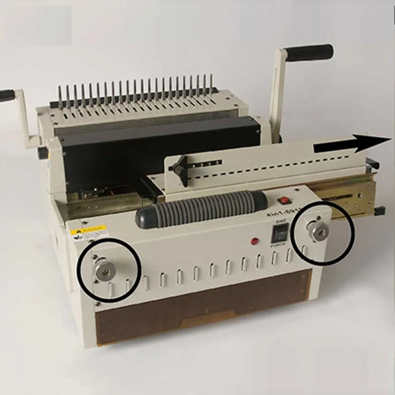 Многофункциональная электрическая машина 4 в 1 для пробивки и обвязки документов