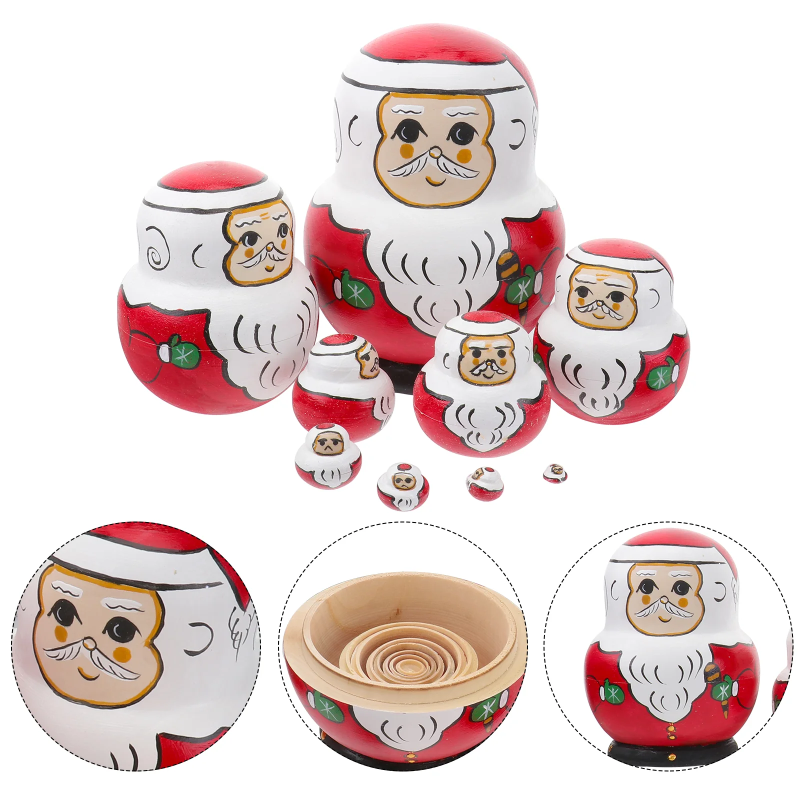 

1 Набор Кукол, рождественские украшения, гнездовые куклы для подарвечерние