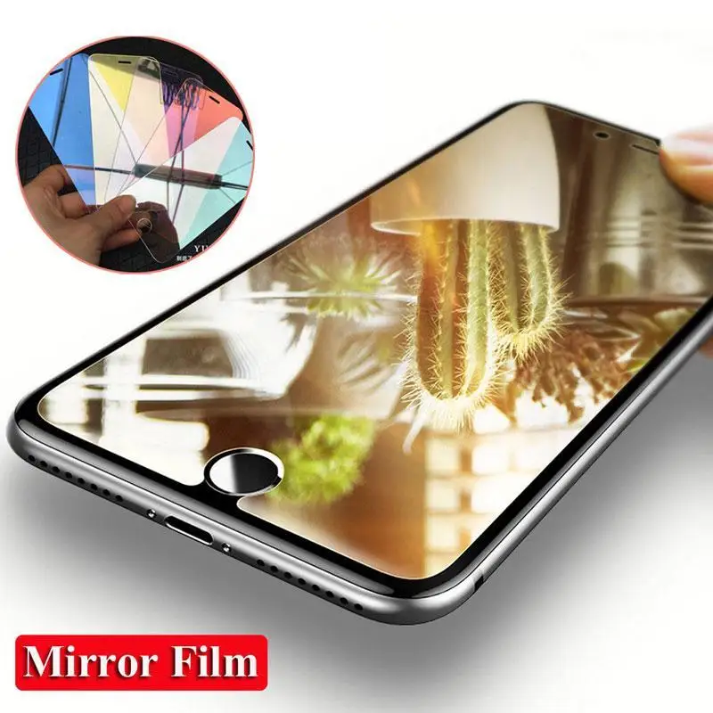 Роскошное красочное зеркальное закаленное стекло для iPhone 12 11 Pro XS Max 6 s 7 8 Plus защита для экрана X XS XR 9H стеклянная защитная пленка (art.: 3920baed86faa) - 3920baed86faa