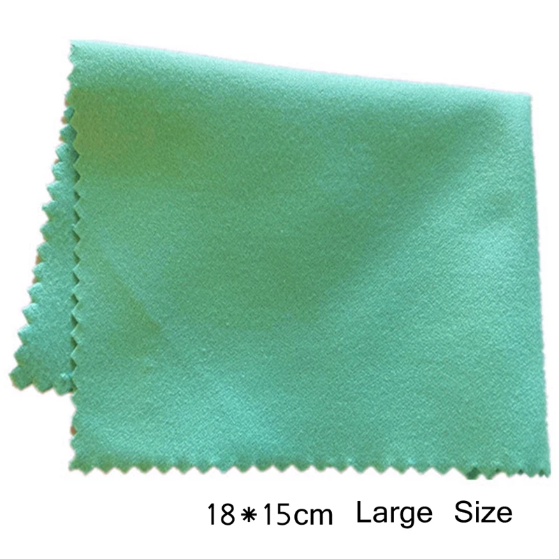 18 X 15CM Large Size Silver Jewelry Polishing Cleaning Wiping Polish  Cloth Microfiber Suede Fabric
