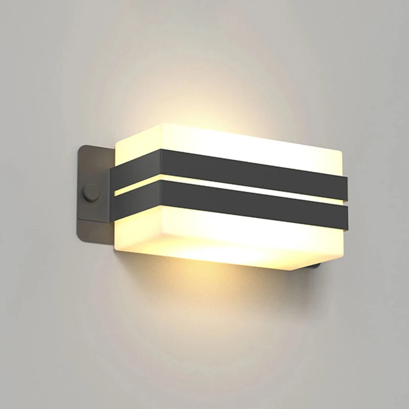 Уличная настенная лампа для виллы сада балкона современная простая наружная