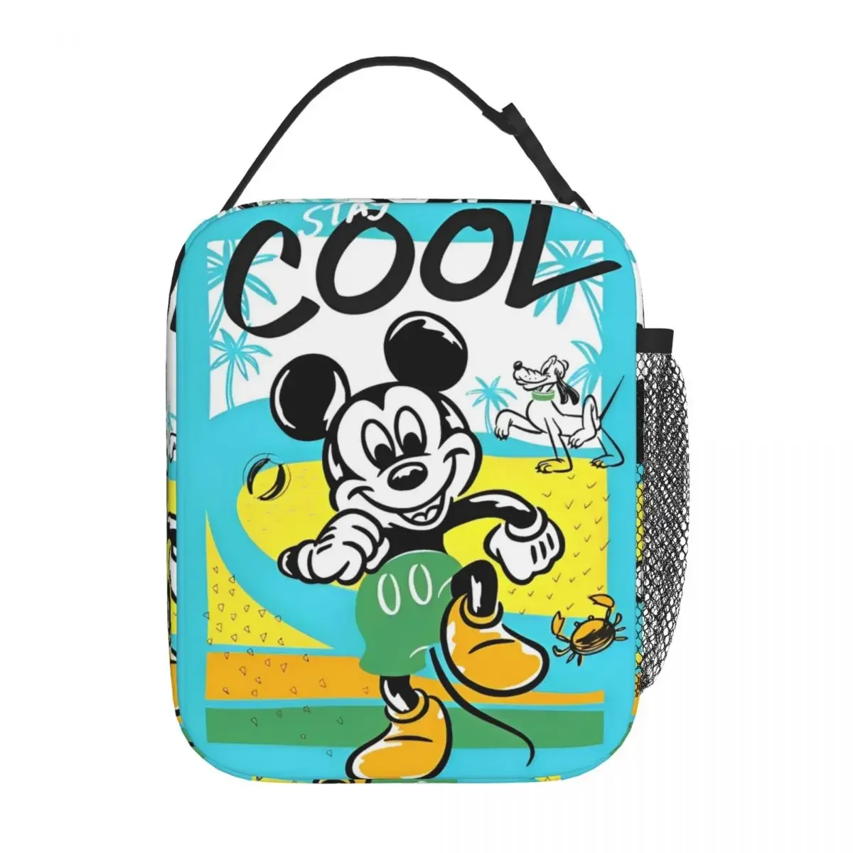 Изолированный Ланч-бокс С Микки Маусом И Сумкой-термосом Большая Вместительная