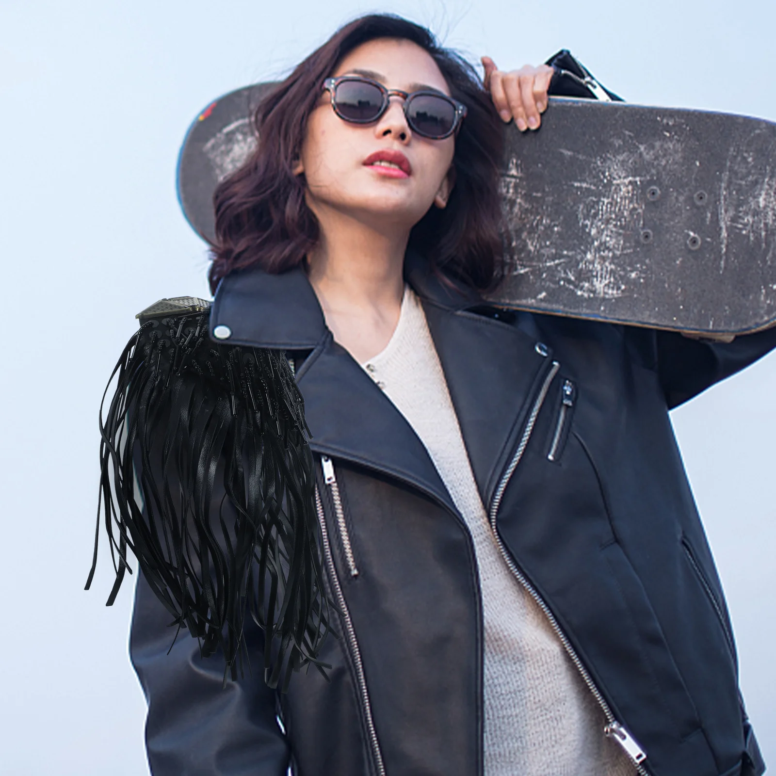 

2 Pcs Tassel Epaulet Shoulder Board Badge Decor Shoulder Fringe Epaulet