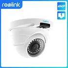 Ip-камера Reolink PoE 4MP 2560*1440P Водонепроницаемая аудио купольная HD камера безопасности на открытом воздухе D400 (работает только с RLN8-410)